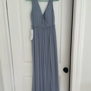 NWT Azazie Tanicia Bridesmaid Dress in Dusty Blue